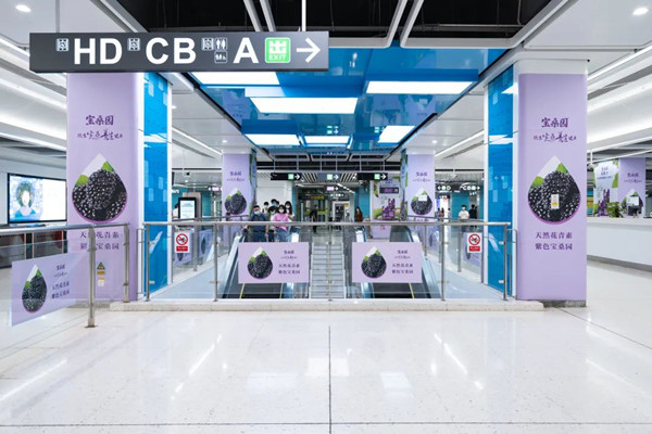 寶桑園桑果汁深圳地鐵廣告 寶桑園桑果汁深圳地鐵廣告