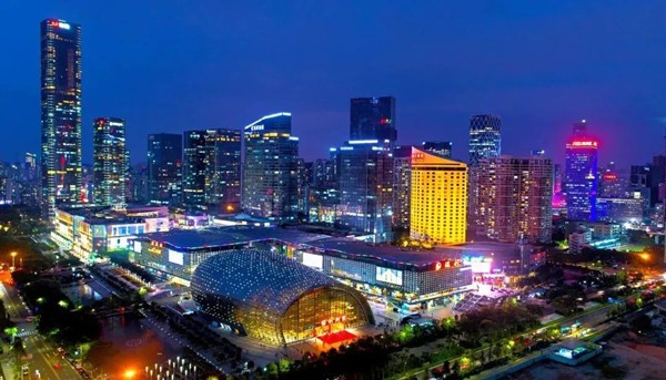 深圳灣區之心LED屏位置