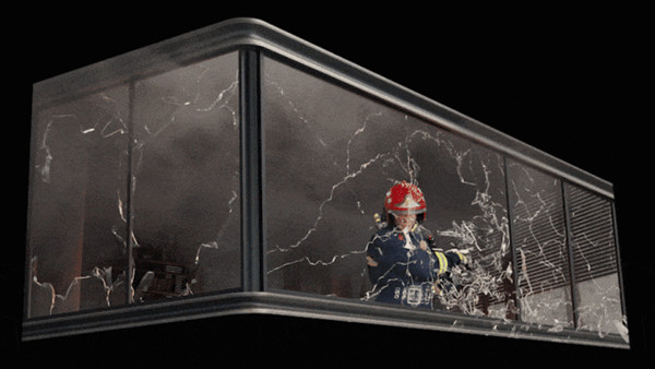 消防裸眼3D廣告