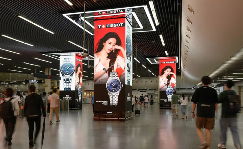 天梭手表地鐵廣告 天梭手表地鐵廣告